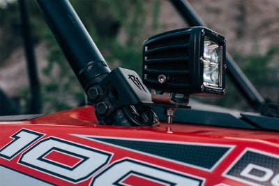Rigid Industries 2014-2015 Polaris RZR XP1000 Single A Pillar D/DXL/SR-M/SR-Q-Series Mount Bracket - Lights