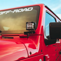 Rigid Industries 2018 Jeep JL - A-Pillar Mount Kit - Mounts Set of D / D-SS / SR-M / Ignite Series - Lights