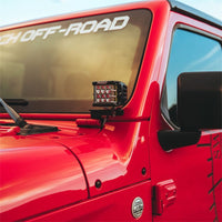 Rigid Industries 2018 Jeep JL - A-Pillar Mount Kit - Mounts Set of D / D-SS / SR-M / Ignite Series - Lights