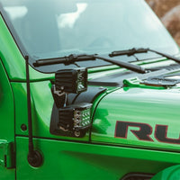 Rigid Industries 2018 Jeep JL - Cowl Mount Short Extension Arm Kit - Lights