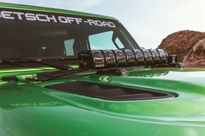 Rigid Industries 2018 Jeep JL - Hood Mount Kit - Mounts 20in Adapt Series - Lights
