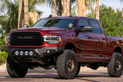 Rigid Industries 2019+ Dodge Ram 2500/3500 A-Pillar LED Light Mounts - Lights