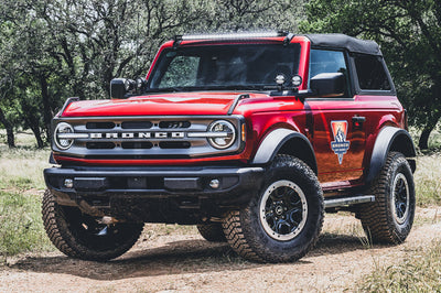 Rigid Industries 2021+ Ford Bronco Dual Pod A-Pillar Mount Kit M617 - Lights