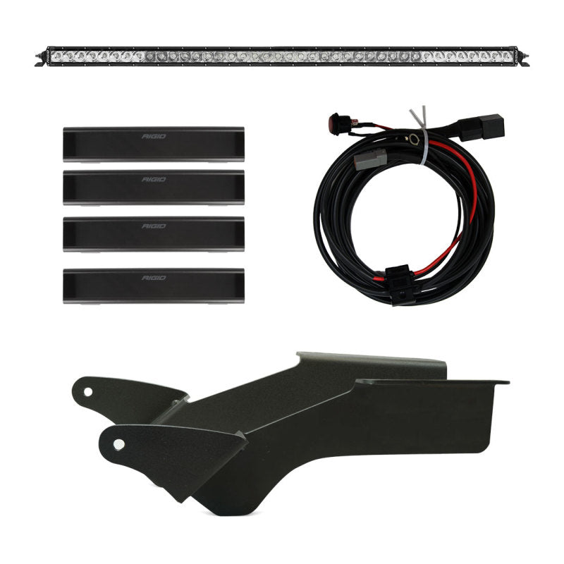 Rigid Industries 2021 Ford Bronco Roof Rack Light Kit (Incl. SR spot/flood Combo Bar) - Lights