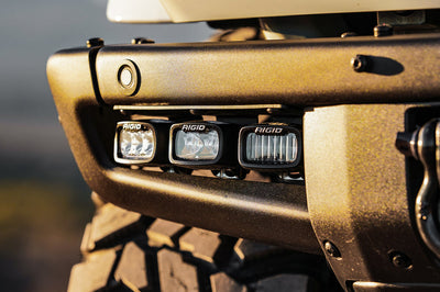 Rigid Industries 2021+ Ford Mod Bumper Triple SR-M Fog Light Kit - Lights