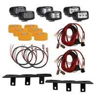 Rigid Industries 2021+ Ford Mod Bumper Triple SR-M Fog Light Kit - Lights