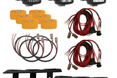 Rigid Industries 2021+ Ford Mod Bumper Triple SR-M Fog Light Kit - Lights