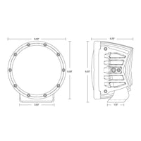 Rigid Industries 2022+ Toyota Tundra A-Pillar Light Kit (6in 360-Series) - Lights