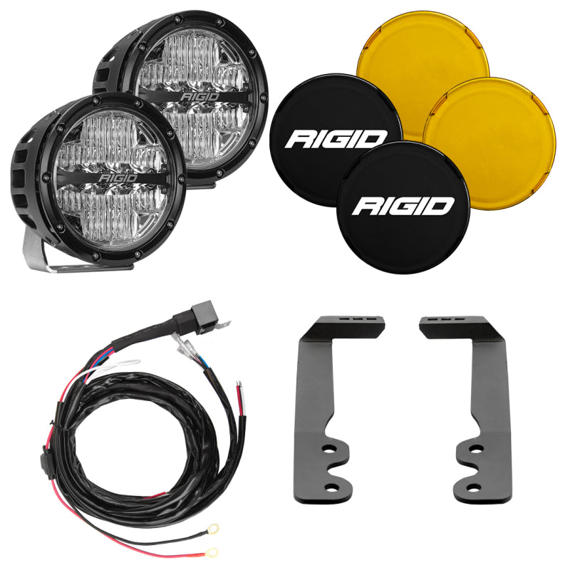 Rigid Industries 2022+ Toyota Tundra A-Pillar Light Kit (6in 360-Series) - Lights