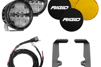 Rigid Industries 2022+ Toyota Tundra A-Pillar Light Kit (6in 360-Series) - Lights
