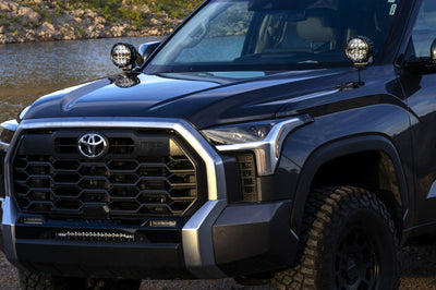 Rigid Industries 2022+ Toyota Tundra A-Pillar Light Kit (6in 360-Series) - Lights