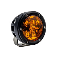 Rigid Industries 360-Series 4in Fog w/ Amber PRO Lens - White (Pair) - Lights