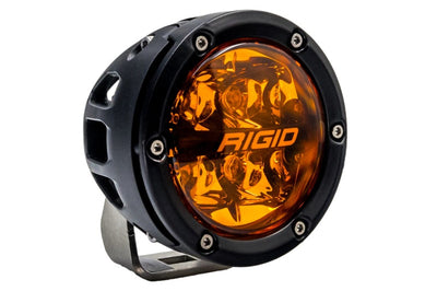 Rigid Industries 360-Series 4in Fog w/ Amber PRO Lens - White (Pair) - Lights
