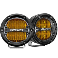 Rigid Industries 360-Series 4in LED SAE J583 Fog Light - Selective Yellow (Pair) - Lights