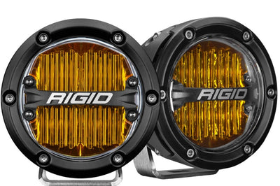 Rigid Industries 360-Series 4in LED SAE J583 Fog Light - Selective Yellow (Pair) - Lights