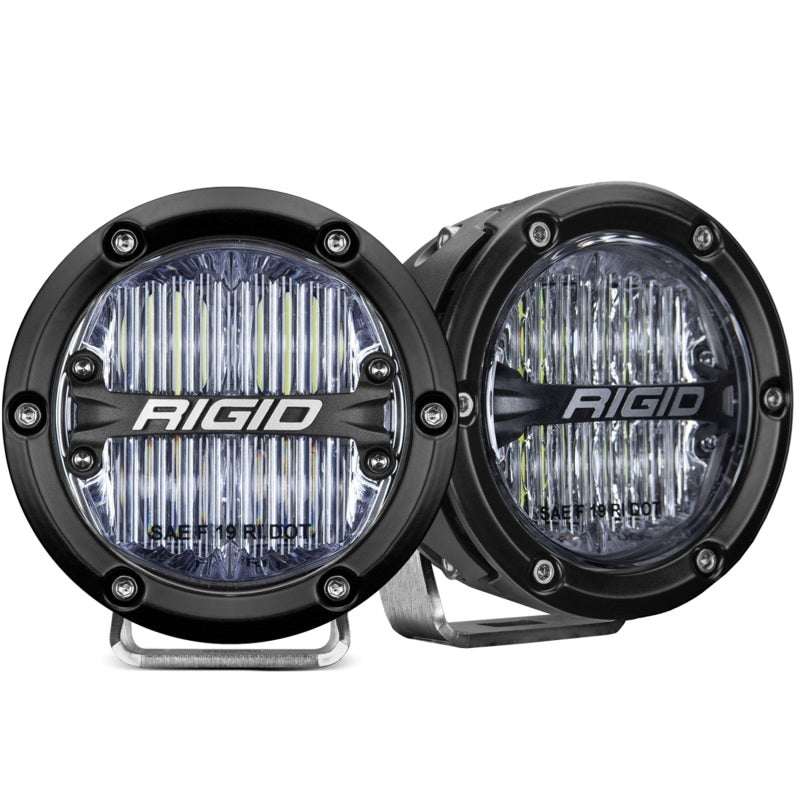Rigid Industries 360-Series 4in LED SAE J583 Fog Light - White (Pair) - Lights