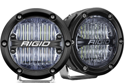 Rigid Industries 360-Series 4in LED SAE J583 Fog Light - White (Pair) - Lights