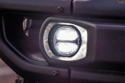 Rigid Industries 360-Series 4in LED SAE J583 Fog Light - White (Pair) - Lights