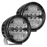 Rigid Industries 360-Series 6in LED Off-Road Drive Beam - Amber Backlight (Pair) - Lights