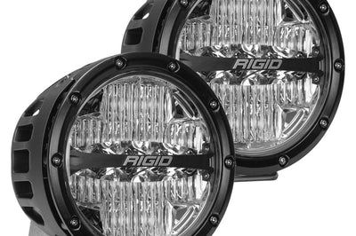 Rigid Industries 360-Series 6in LED Off-Road Drive Beam - Amber Backlight (Pair) - Lights