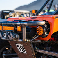 Rigid Industries 360-Series 6in SAE Fog w/ Amber PRO Lens - White (Pair) - Lights