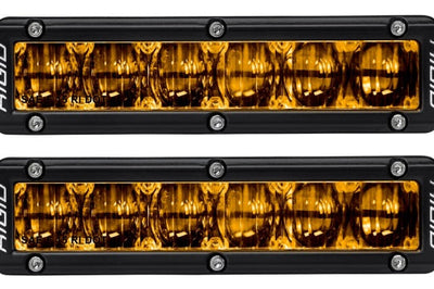 Rigid Industries 6in SR-Series Pro Dot / SAE Fog Lights (Pair) - Selective Yellow