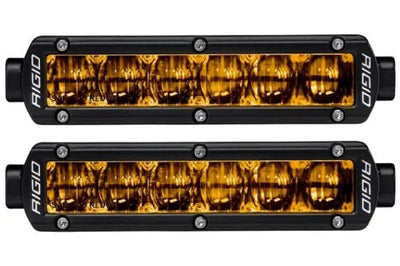 Rigid Industries 6in SR-Series Pro Dot / SAE Fog Lights (Pair) - Selective Yellow