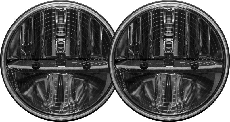 Rigid Industries 7in Round Headlights w/ Heated Lens Non JK - Set of 2 - Lights