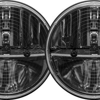 Rigid Industries 7in Round Headlights w/ Heated Lens Non JK - Set of 2 - Lights