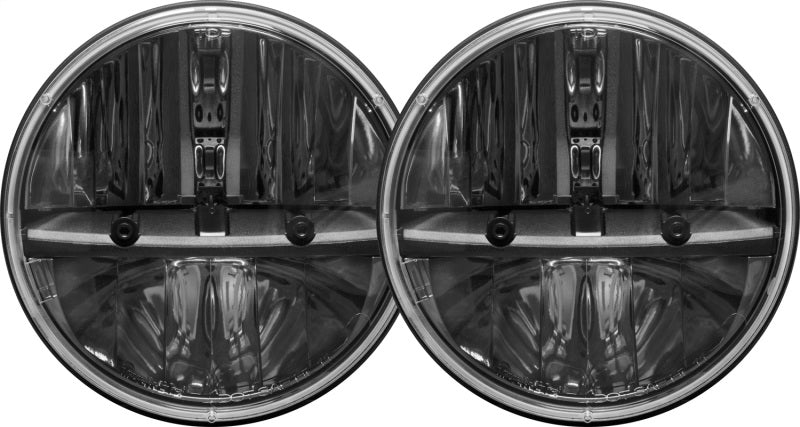 Rigid Industries 7in Round Headlights w/ PWM Adaptors - Set of 2 - Lights