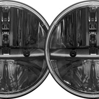 Rigid Industries 7in Round Headlights w/ PWM Adaptors - Set of 2 - Lights