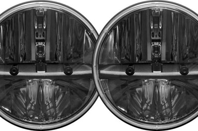 Rigid Industries 7in Round Headlights w/ PWM Adaptors - Set of 2 - Lights
