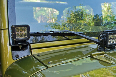 Rigid Industries Jeep JK - A-Pillar Mount Set of 2 - For Dually/D2 set - Lights