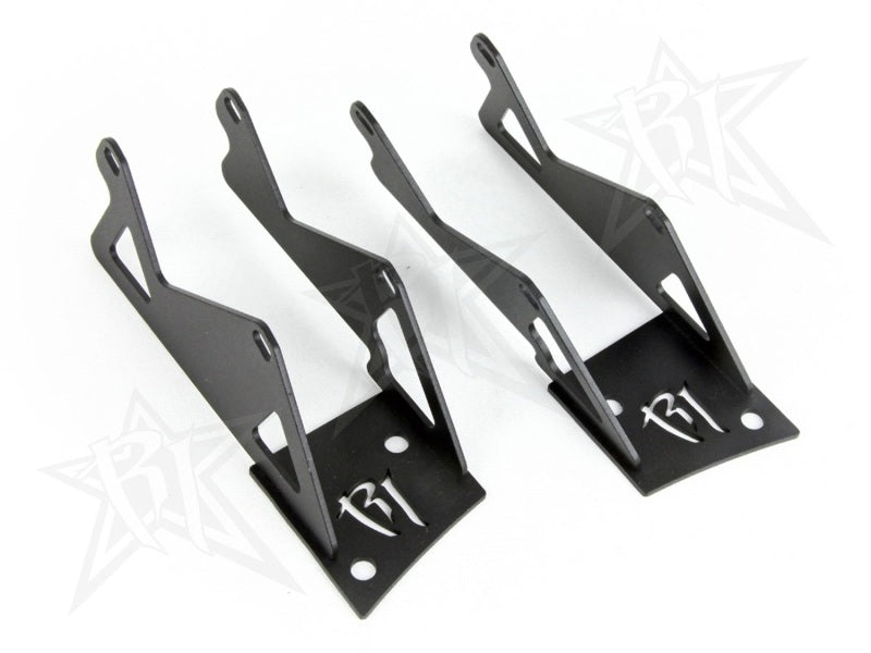 Rigid Industries Jeep JK - Double A-Pillar Mount - Mounts 2 sets of Dually/D2 - Lights