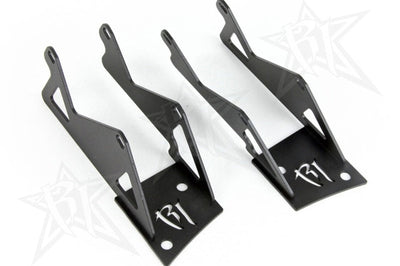Rigid Industries Jeep JK - Double A-Pillar Mount - Mounts 2 sets of Dually/D2 - Lights