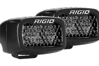 Rigid Industries SR-M Series PRO Midnight Edition - Spot - Diffused - Pair - Lights
