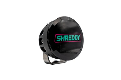 Rigid Industries x SHREDDY 360-Series 4in Lights w/Wt Bcklght (2) + 6 Covers (2 Pink/2 Teal/2 Blk)