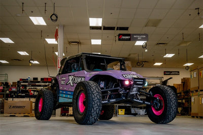 Rigid Industries x SHREDDY 360-Series 4in Lights w/Wt Bcklght (2) + 6 Covers (2 Pink/2 Teal/2 Blk)
