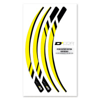 D-cor Rim Decals Yellow 4 Pc Set Yel - Offroad Collection