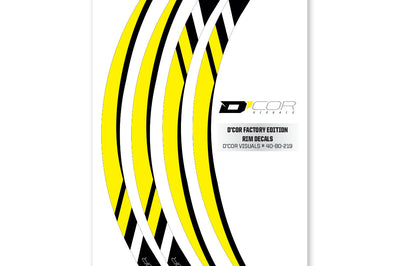 D-cor Rim Decals Yellow 4 Pc Set Yel - Offroad Collection