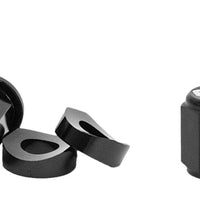 Dubya Rim Lock Nut & Valve Cap Kit Blue - Black - Tires Wheels