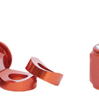 Dubya Rim Lock Nut & Valve Cap Kit Blue - Black - Tires Wheels