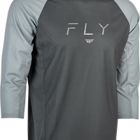 Fly Racing Ripa 3/4 Sleeve Jersey Grey/light Grey Xl - Black/Grey / Large - Bicycle Collection