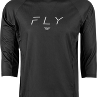 Fly Racing Ripa 3/4 Sleeve Jersey Grey/light Grey Xl - Black/Grey / Large - Bicycle Collection