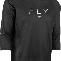 Fly Racing Ripa 3/4 Sleeve Jersey Grey/light Grey Xl - Black/Grey / Large - Bicycle Collection