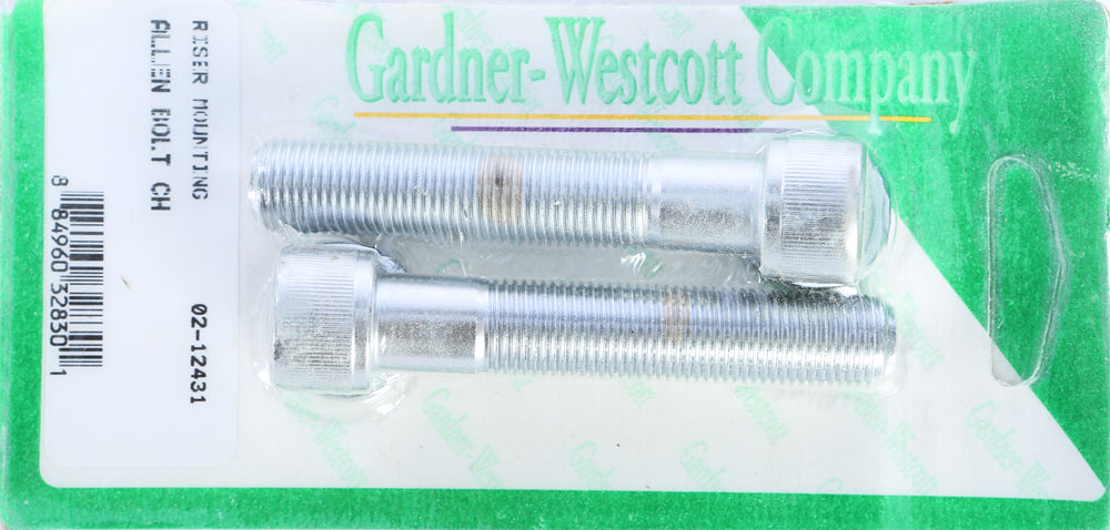Gardnerwestcott Riser Bolts Chrome Allen Head 1/2-20 X 2 3/4 Fine Thread - Harddrive Products