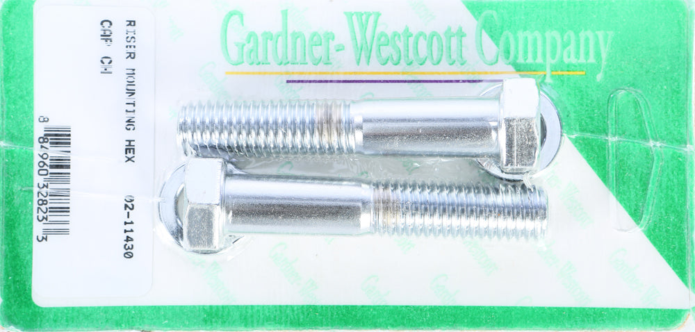 Gardnerwestcott Riser Bolts Chrome Hex Cap 1/2-13 X 2 3/4 Coarse Thread - Harddrive Products