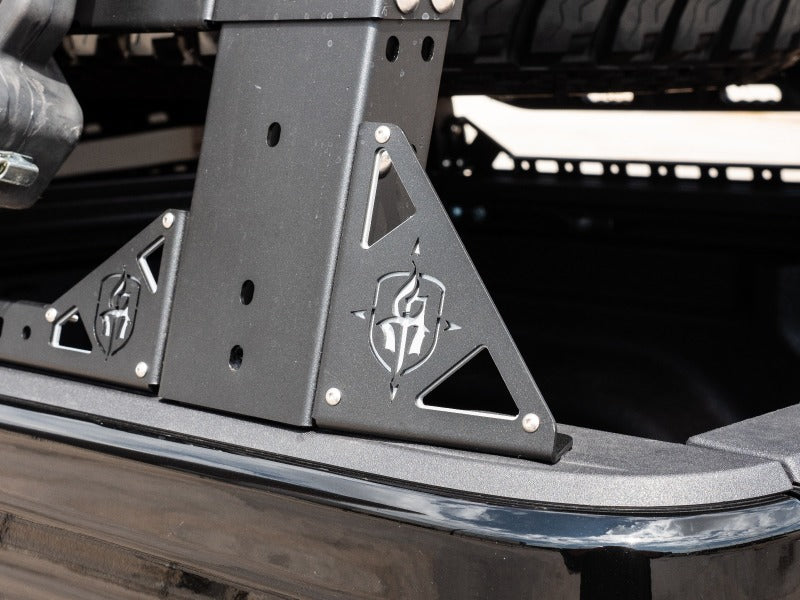 Road Armor 05-19 Toyota Tacoma TRECK Drill-Less Rack Base Mounting Bracket Kit - Tex Blk - Fabrication
