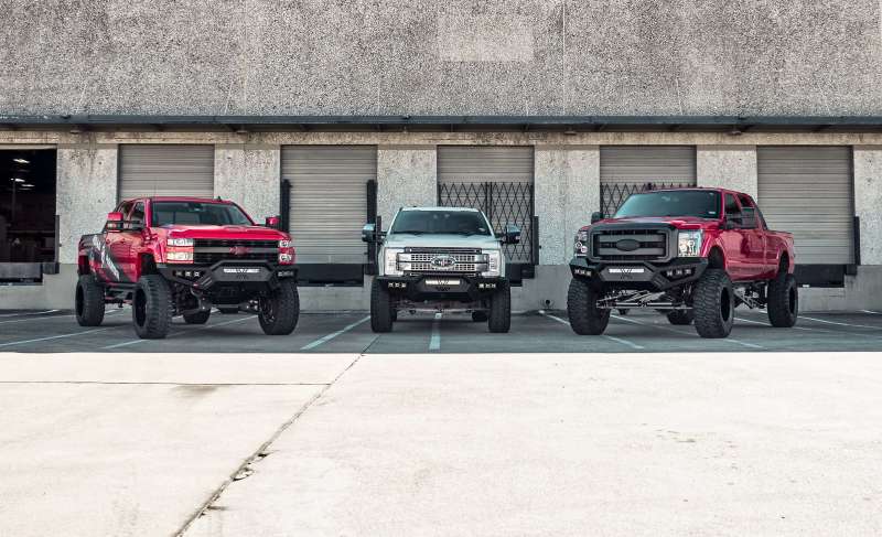 Road Armor 11-16 Ford F-250 SPARTAN Front Bumper Bolt-On Pre-Runner Guard - Tex Blk - Bumpers Grilles & Guards