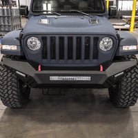 Road Armor 18-20 Jeep Wrangler JL SPARTAN Bolt-On Front Bumper Skid Plate Guard - Tex Blk - Bumpers Grilles & Guards